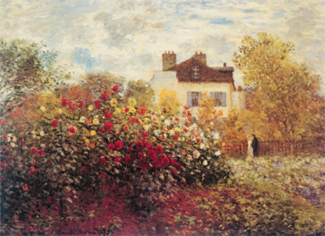 Garden at Argenteuil by Claude Monet Wall Art Décor 11 x 14 Art Print